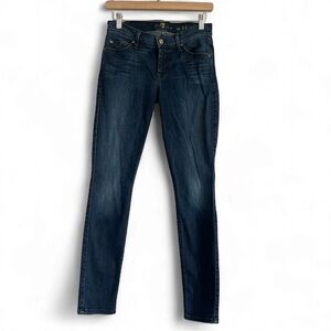 7 For All Mankind Dark Blue Skinny Jeans